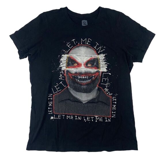 RARE WWE Authentic Bray Wyatt "Let Me In" Black S/S T-Shirt 100% Cotton Sz M - Picture 1 of 6
